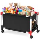 Organizador de armazenamento de brinquedos Mabahoo 120L extra grande com rodas