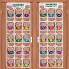 Organizador de armazenamento de fones de ouvido para sala de aula, pacote com 2 e 30 bolsos Organizador de armazenamento de fones de ouvido para sala de aula, pacote com 2 e 30 bolsos