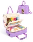Organizador de armazenamento de suprimentos para artesanato e costura Telawsfun Purple