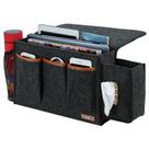 Organizador de armazenamento de tamanho grande Bedside Caddy Zafit cinza escuro Organizador de armazenamento de tamanho grande Bedside Caddy Zafit cinza escuro