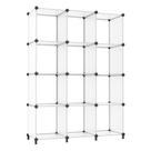 Organizador de armazenamento em cubos AWTATOS 12 Cube Bookshelf translúcido