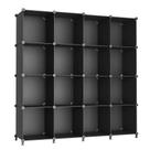 Organizador de armazenamento em cubos AWTATOS 16 Cube Closet preto