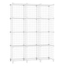 Organizador de armazenamento em cubos AWTATOS Wire Metal 12 Cube White