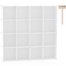 Organizador de armazenamento em cubos C&AHOME 16 Cube Shelves Plastic
