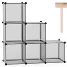 Organizador de armazenamento em cubos C&AHOME 6-Cube Shelves Closet Grey Organizador de armazenamento em cubos C&AHOME 6-Cube Shelves Closet Grey
