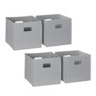 Organizador de armazenamento RiverRidge Folding Grey Cube 27x27x25 cm, conjunto 4