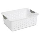 Organizador de armazenamento Sterilite Ultra Basket White, pacote com 6