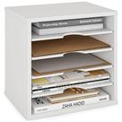 Organizador de arquivos Ballucci Paper Sorter 5 camadas branco