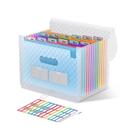 Organizador de arquivos de acordeão ThinkTex de 12 bolsos para carta/A4