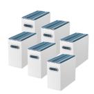 Organizador de arquivos de papelão dobrável Oterri 31x13x25 cm, pacote com 6 Organizador de arquivos de papelão dobrável Oterri 31x13x25 cm, pacote com 6