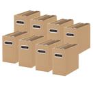 Organizador de arquivos Oterri de papelão dobrável 31x13x25 cm x8