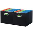 Organizador de arquivos Oterri, pacote com 2, grande, dobrável, 31x27x25 cm