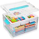 Organizador de Artesanato ANYPROLUS Caixa Plástica Transparente 24 QT