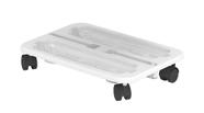 Organizador de artesanato Deflecto Stack 'N Go Caddy Wheel Base branca
