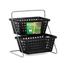 Organizador de Bancada Duplo com 2 Cestas n2 Niquelart 375-7 Preto