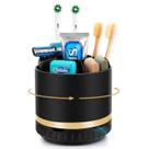 Organizador de banheiro GFWARE Rotating Toothbrush Holder Black