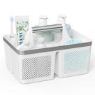 Organizador de banheiro portátil Shower Caddy BYUNER branco/prata