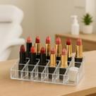 Organizador De Batons E Cosméticos 32 Divisões Acrílico Make N711 Niquelart