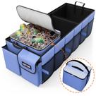Organizador de Baúl HOTOR Resistente Plegable con Cooler 69L+23L Azul