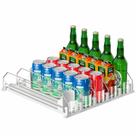 Organizador de bebidas KUUKIKV atualizado para geladeira de 25 latas brancas