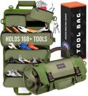 Organizador de bolsas de ferramentas Craft911 Durable com 6 bolsas de ferramentas verdes