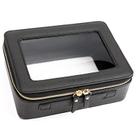 Organizador de bolsas de maquiagem Aveniee Clear Portable Travel Black