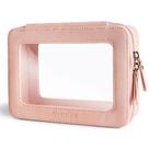 Organizador de bolsas de maquiagem Aveniee Clear Travel Toiletry Pink