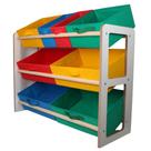 Organizador de brinquedo prateleira infantil colorido