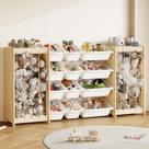 Organizador de Brinquedos de Madeira Experlam 164x30x80 cm com 12 Cestos Organizador de Brinquedos de Madeira Experlam 164x30x80 cm com 12 Cestos