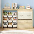 Organizador de Brinquedos EXPERLAM com 9 Caixas e 2 Gavetas Móveis