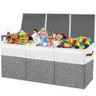 Organizador de Brinquedos Grande Toy Box Chest Storasier - Cinza