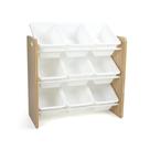 Organizador de Brinquedos Humble Crew Journey com 9 Cestos em Madeira Natural