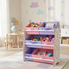 Organizador De Brinquedos Tematizado Ursinho Rosa E Lilas Organizador De Brinquedos Tematizado Ursinho Rosa E Lilas