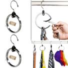 Organizador de cabides de armário Rolly Hanger multiuso, pacote com 2