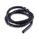 Organizador de Cabos 1.5M / 12mm Preto Force Line