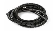Organizador de Cabos e Fios Espiral 45 metros preto
