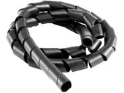 Organizador de Cabos Espiral Forceline 20x1,5mm Preto 3m