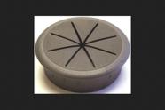 Organizador de cabos prateado Grommet Desk Jandorf de 6 cm