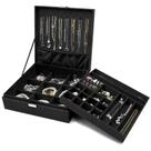 Organizador de caixas de joias ProCase Velvet de 2 camadas para mulheres