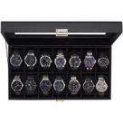 Organizador de caixas de relógio ProCase em couro PU de 14 slots 38x20x9cm