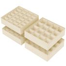 Organizador de Cajones Joyoldelf 4 Paquetes para Calcetines y Ropa Interior, Beige
