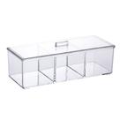Organizador de cosméticos com divisória 23x 9x 8,5cm