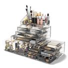Organizador de cosméticos para maquiagem e gavetas de armazenamento READAEER Clear