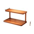 Organizador De Cozinha De Madeira De 2 Níveis Para Bancada Com Alças Decorativas Para Temperos Organizador De Cozinha De Madeira De 2 Níveis Para Bancada Com Alças Decorativas Para Temperos