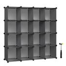 Organizador de Cubos SONGMICS Juego de 16 Plásticos Grises