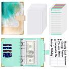 Organizador de dinheiro em couro PU Rnivvi A6 Budget Binder