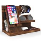 Organizador de docking station de telefone de madeira Iswabard Birthday