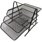 Organizador De Documentos De Mesa Escritório Metal 3 Andares Papel A4