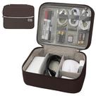 Organizador de eletrônicos Miavers Travel Cord impermeável marrom
