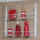 Organizador De Embutir Porta Aço Lavanderia/quarto Multiuso